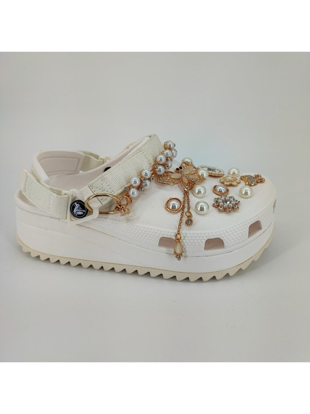 Crocs Classic Hiker Clog Women’s 8 US Platform Sandals White Rubber 206772